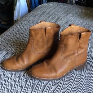 Madewell Otis leather booties size 7.5